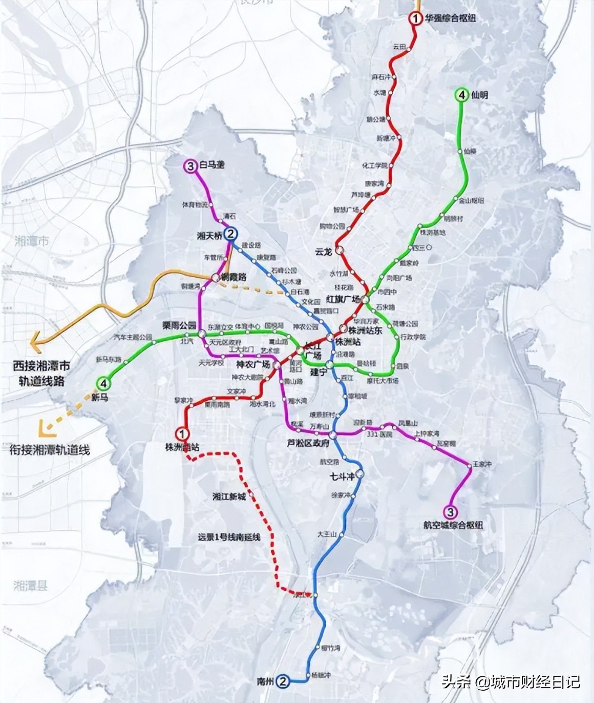 长沙轨道交通按下加速键，7条线路在建，总里程超过100公里-经济说网-第4附图